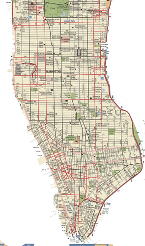 Map of Manhattan